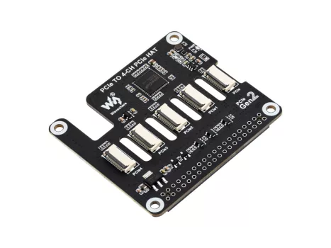 4 csatornás PCIe FFC adapterkártya Raspberry Pi 5-höz, kibővíti a Pi 5 PCIe interfészét 4 csatornás PCIe FFC csatlakozókra, támogatja több PCIe HAT egymásra rakását, Raspberry Pi 5 PCIe HAT 4 csatornás PCIe FFC adapterkártya Raspberry Pi 5-höz, kibővíti a Pi 5 PCIe interfészét 4 csatornás PCIe FFC csatlakozókra, támogatja több PCIe HAT egymásra rakását, Raspberry Pi 5 PCIe HAT