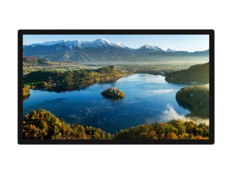 27 inch kapacitív érintőképernyős monitor, 1920×1080 Full HD felbontás, optikailag ragasztott edzett üveglap, HDMI kimeneti csatlakozó, 10 pontos érintésérzékenység