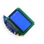 LCD 128x64-ST 3.3V Kék háttérvilágítással