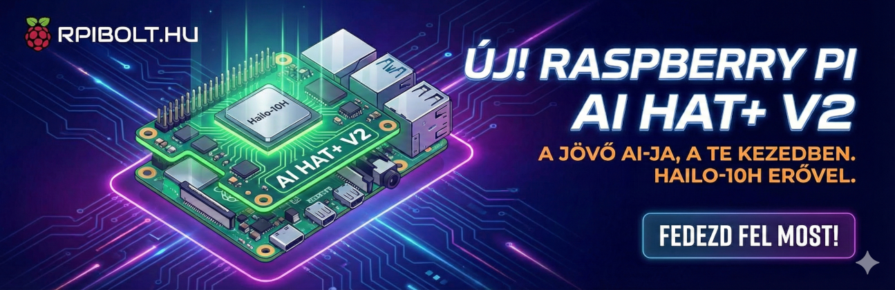 Raspberry Pi AI HAT+ V2 (40 TOPS) – Hailo-10H Gyorsítóval Raspberry Pi AI HAT+ V2 (40 TOPS) – Hailo-10H Gyorsítóval